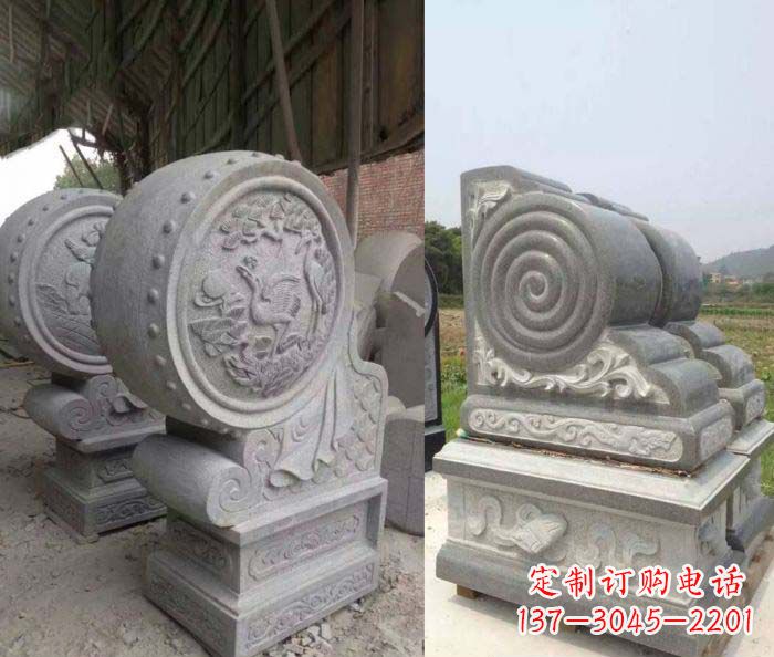 新乡招财抱鼓石大理石门墩