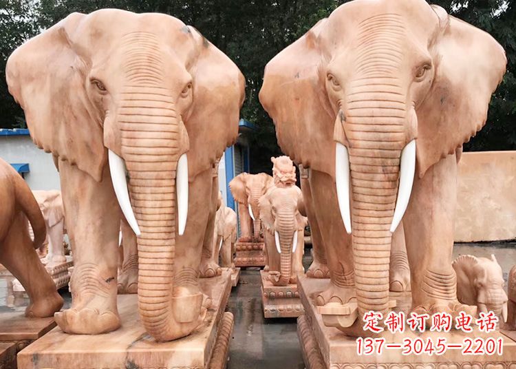 新乡招财大象石雕