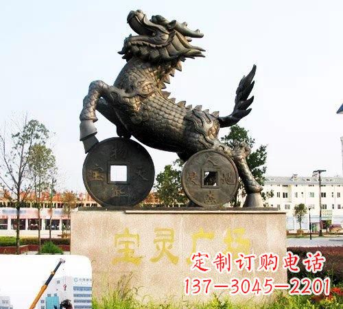 新乡招财麒麟铜雕