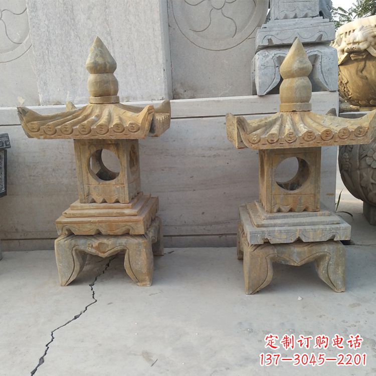 新乡中式仿古低墩石灯笼