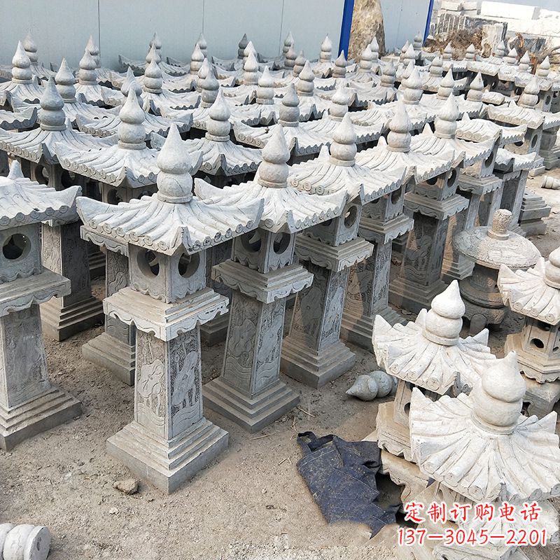 新乡中式青石灯笼雕塑