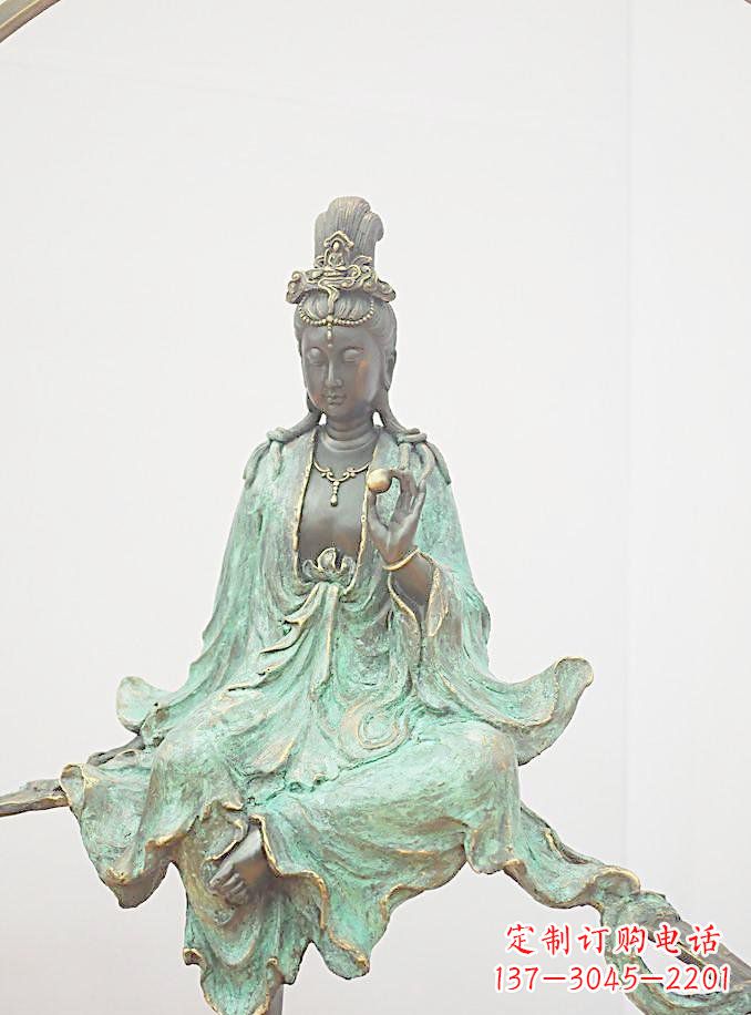 新乡铸铜观自在观音雕像