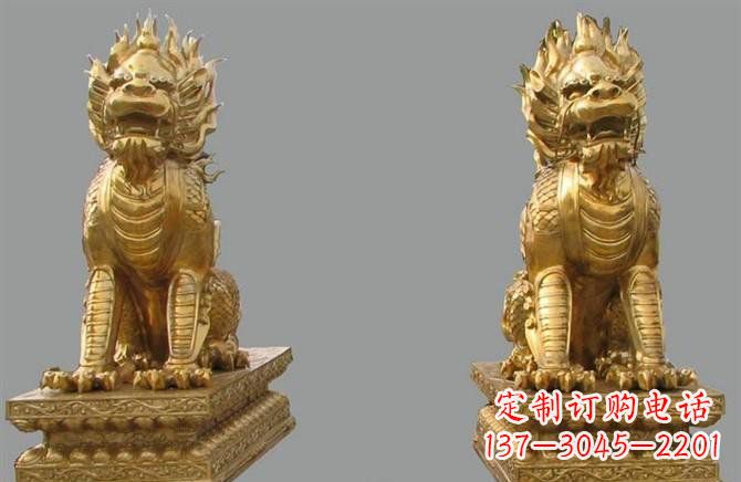 新乡铸铜麒麟雕塑222