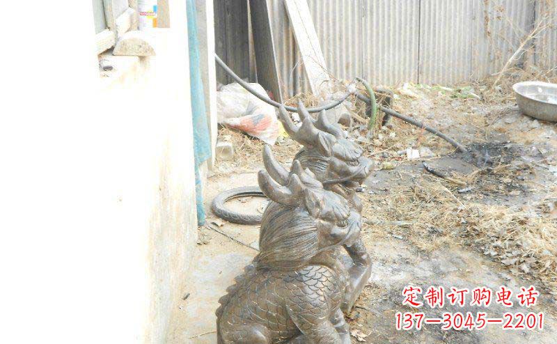 新乡铸铜麒麟古代神兽铜雕