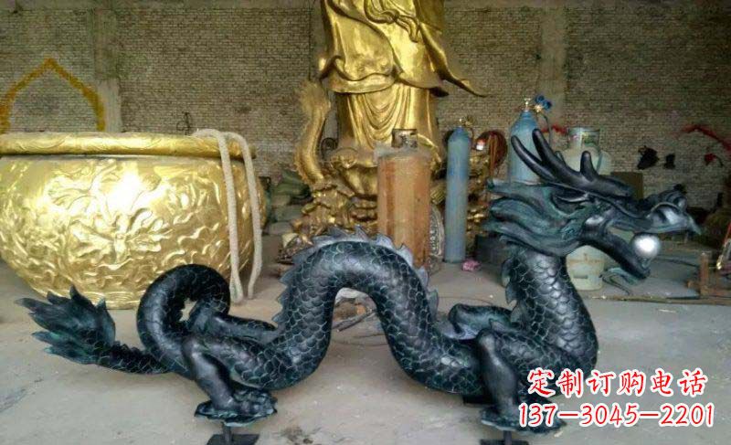 新乡铸铜双龙戏珠广场铜雕