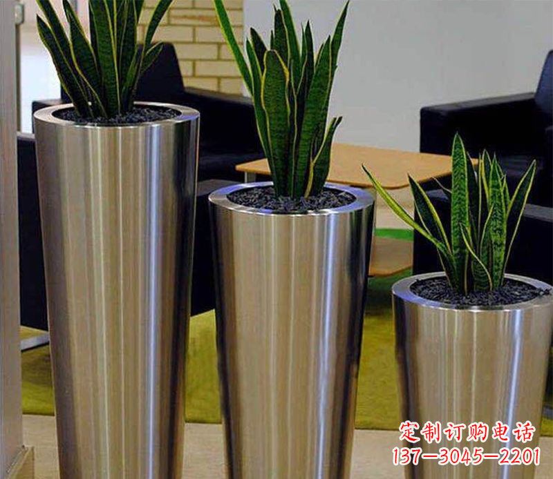 新乡不锈钢花盆广场雕塑