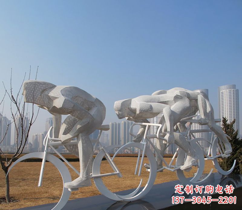 新乡自行车比赛不锈钢雕塑